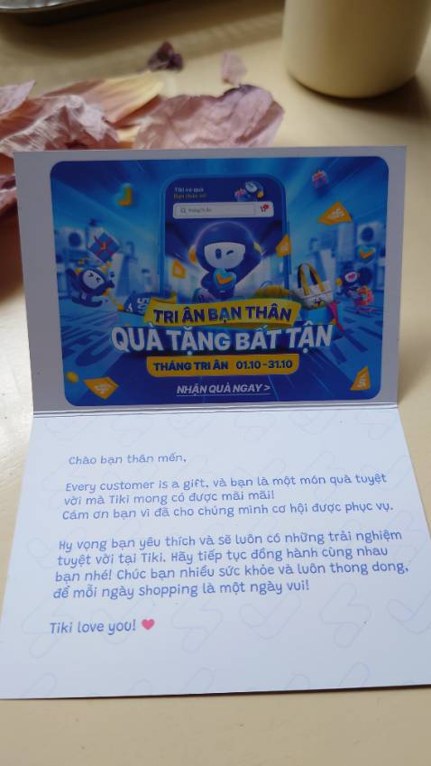 Rất hài lòng về sản phẩm. Cám ơn nhà sách và tiki