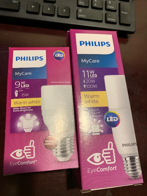 Đèn sáng dịu mắt.