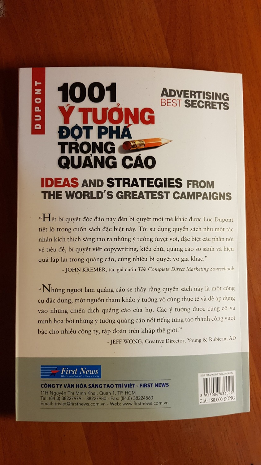 Rất hữu ích cho những người làm trong nghề quảng cáo và cả ngành Marketing. Tiki giao hàng đúng hẹn.