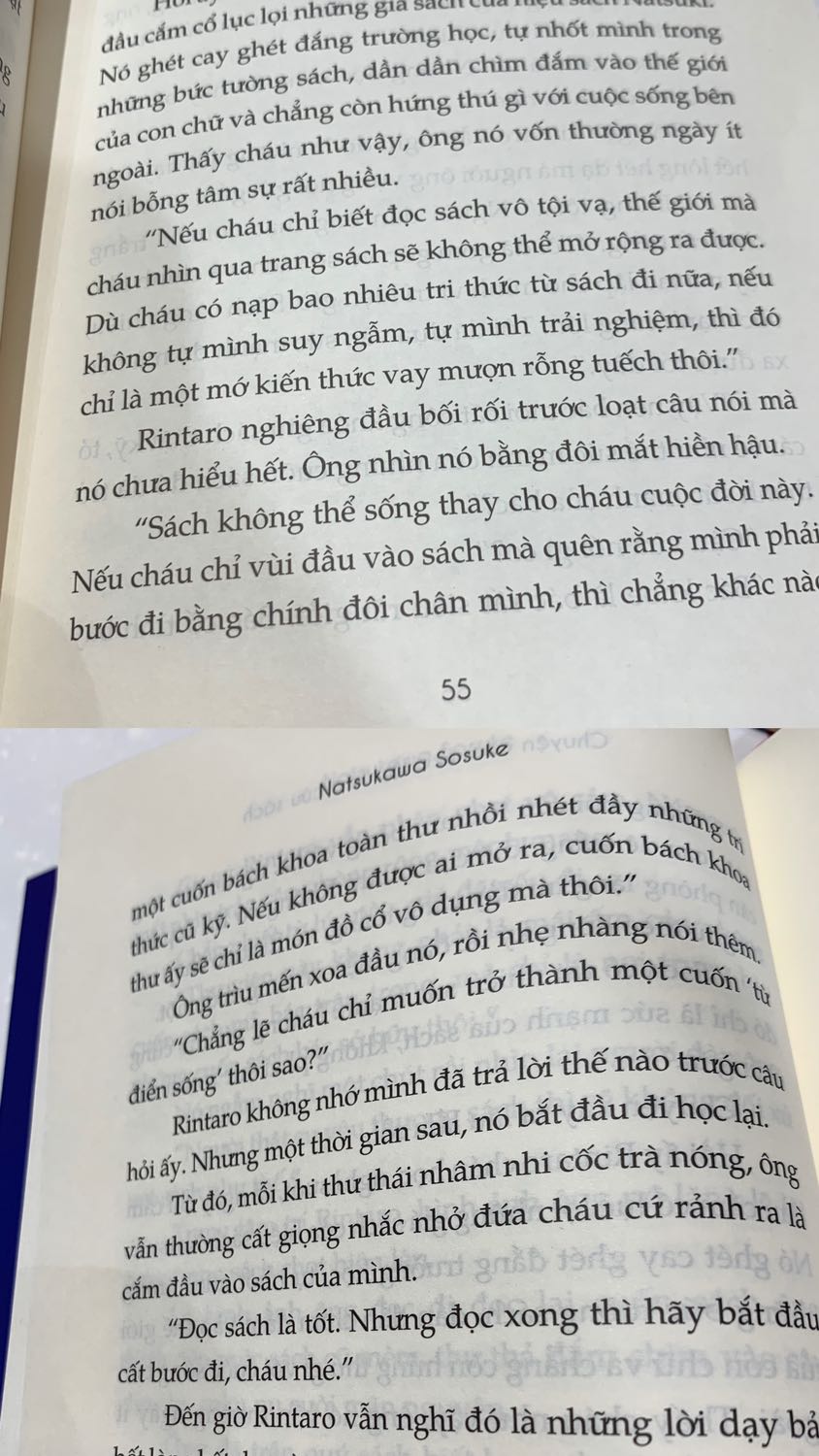 Đối với mình đây là cuốn sách đáng đọc và đáng mua, tình tiết chuyện nhẹ nhàng và mỗi lần cùng mèo Mướp qua đc 1 vàn khó nhằn thì cũng khiến cho người đọc là mình được nhắc nhở về việc đọc sách hay chút gì đó về cuộc sống mà ta vô tình lãng quên và chắc hẳn là mỗi chúng ta cũng đang và đã gặp phải tình huống như vậy. Kết thúc chuyện mình cảm thấy rằng đây là câu hỏi mà mỗi ng đọc sách cần hỏi lại chính bản thân mình, liệu sách đối với ta là gì ? Lý do tìm đến sách ? Cách nào khiến sách có thể không bị lãng quên ?