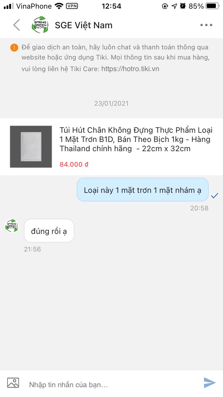Ko đúng loại mình đặt mua