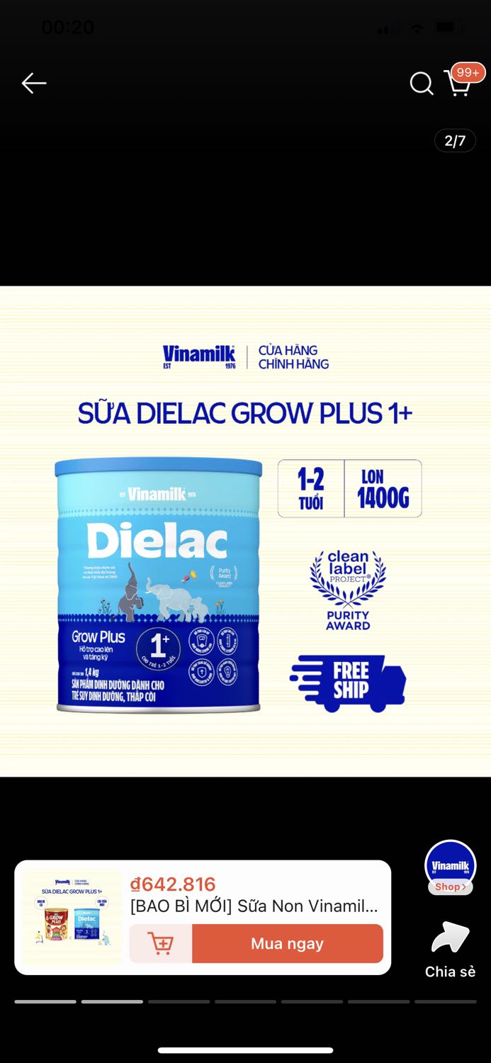 Sữa deta xa đóng gói cẩn thận , 1 hộp hơi móp chắc chắn do shop chứ hôp giấy ko bj bẹp