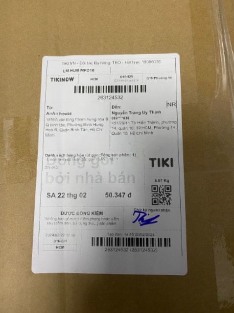 Do trong lúc vận chuyển bị va đập nên mình hiện muốn yêu cầu đổi trả sản phẩm mới