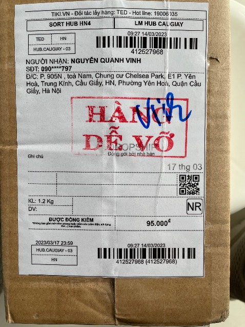 Hàng đóng gói cẩn thận. Ổn.