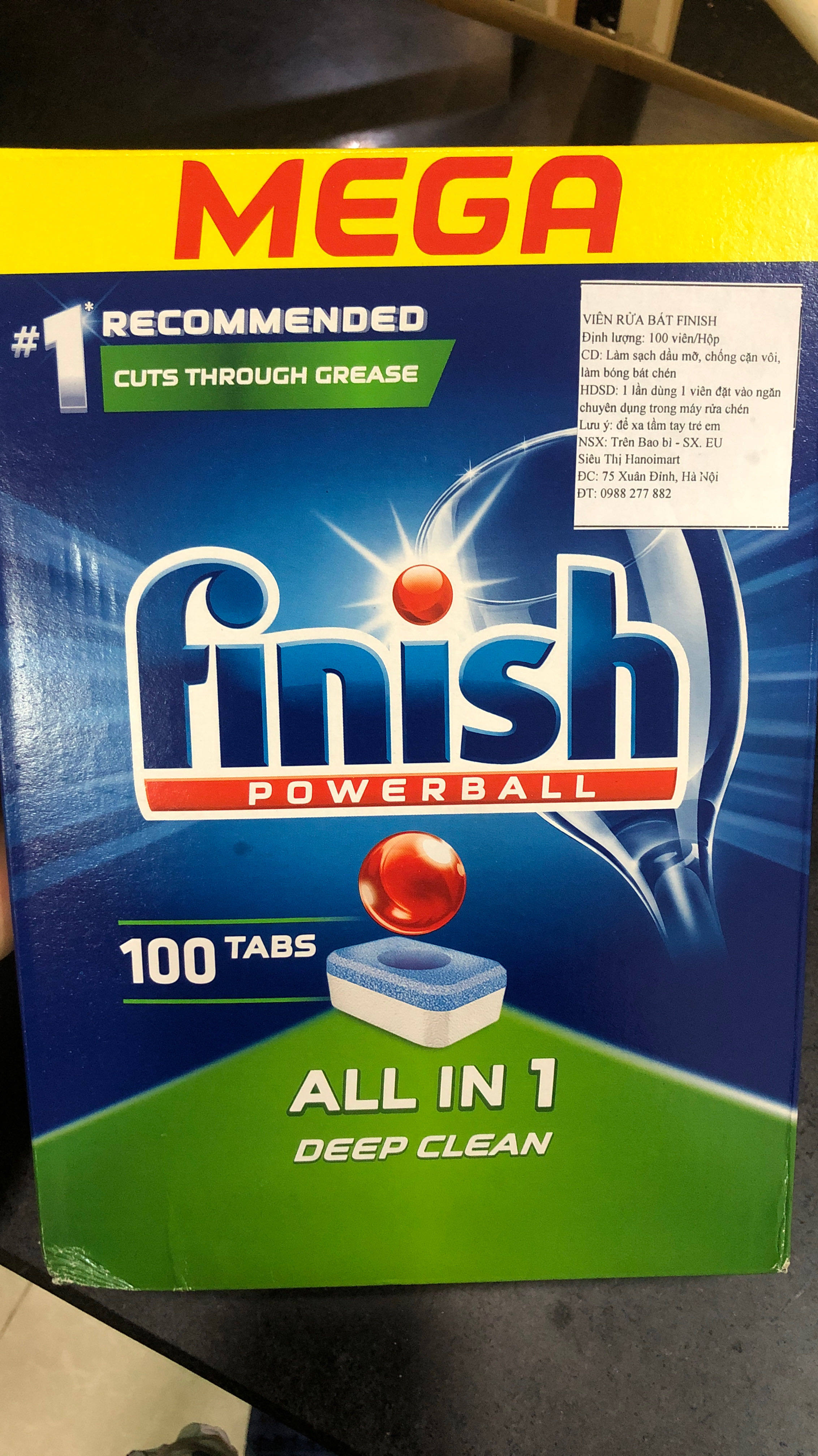 Viên rửa 3in1 thực sự tốt lắm nè
Rửa siêu sạch và tiết kiệm.
 Mới đầu mình dùng nguyên viên mà thấy có vẻ hơi nhiều quá nên lần sau thử chặt đôi viên rửa ra ra và bất ngờ vì hiệu quả đạt được giống như nguyên viên vậy!
Nhà mình rất tin dùng viên rửa của Finish.