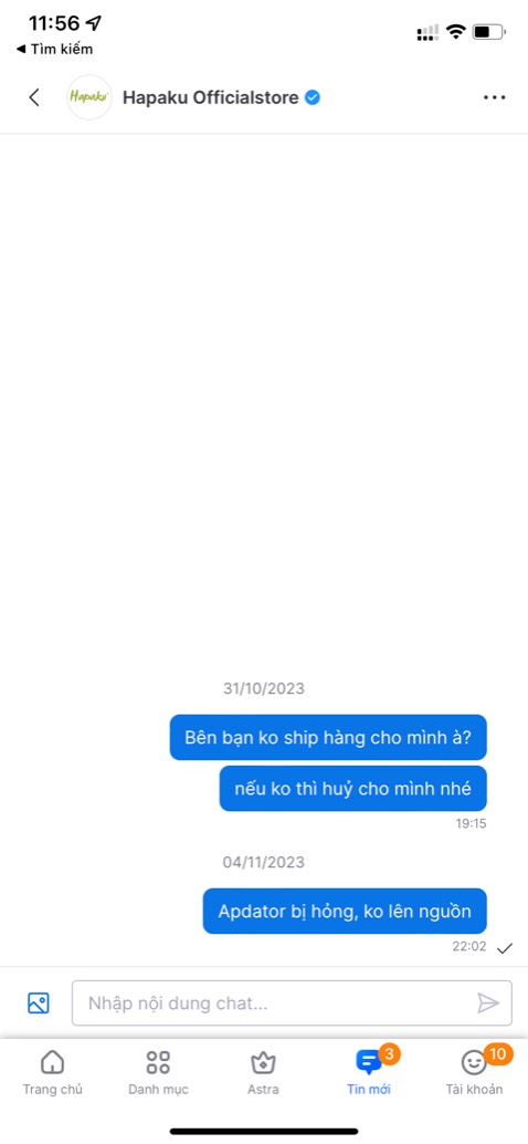 Bộ đổi nguồn vừa mua về dùng dc vài ngày thì hỏng
Nhắn tin hỏi thì shop không trả lời