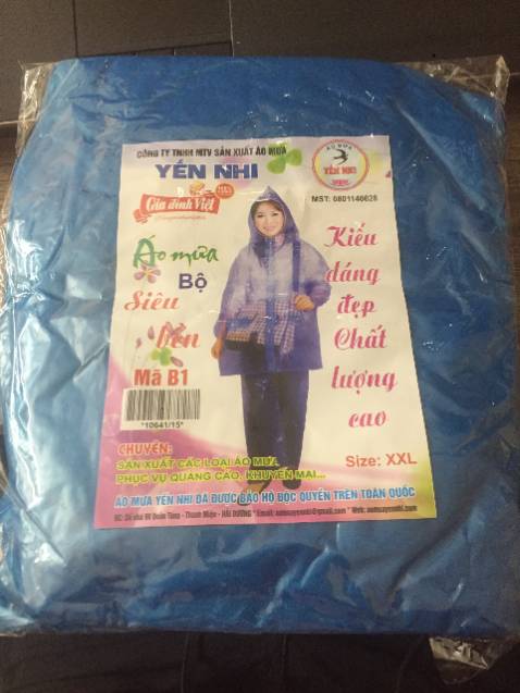 Đặt hàng là áo mưa 95k mà gửi hàng thì lại thành áo mưa 15k mỏng nhìn xuyên thấu. *** đảo.