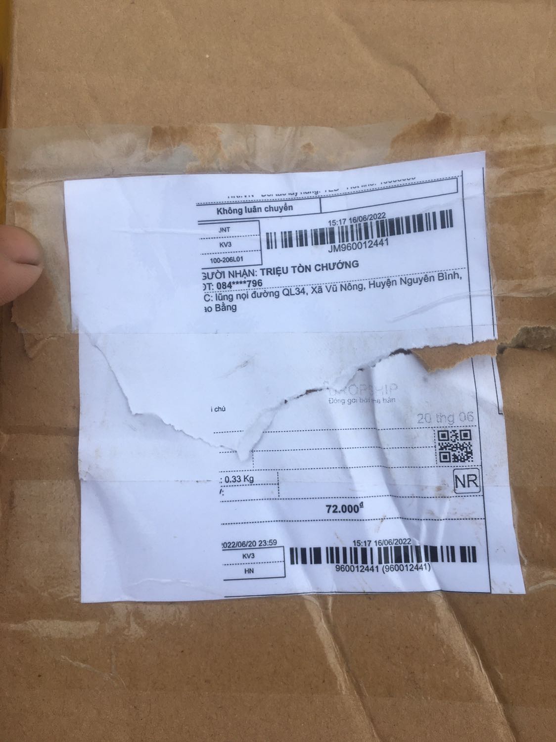 in đơn không rõ ràng