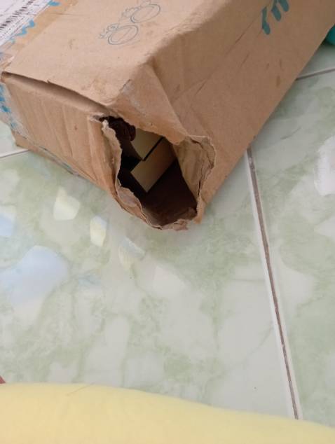 Shop gói hàng không kĩ, không có bọc chống shock, nếu không có thì mình nghĩ cũng nên gói nilon lại chứ mưa thì ướt hết sách
Bên vận chuyển ẩu, nhìn cái hộp bị ọp ẹp hết, rách to thấy được cả bên trong
Sách chưa hư hại gì, sách đẹp