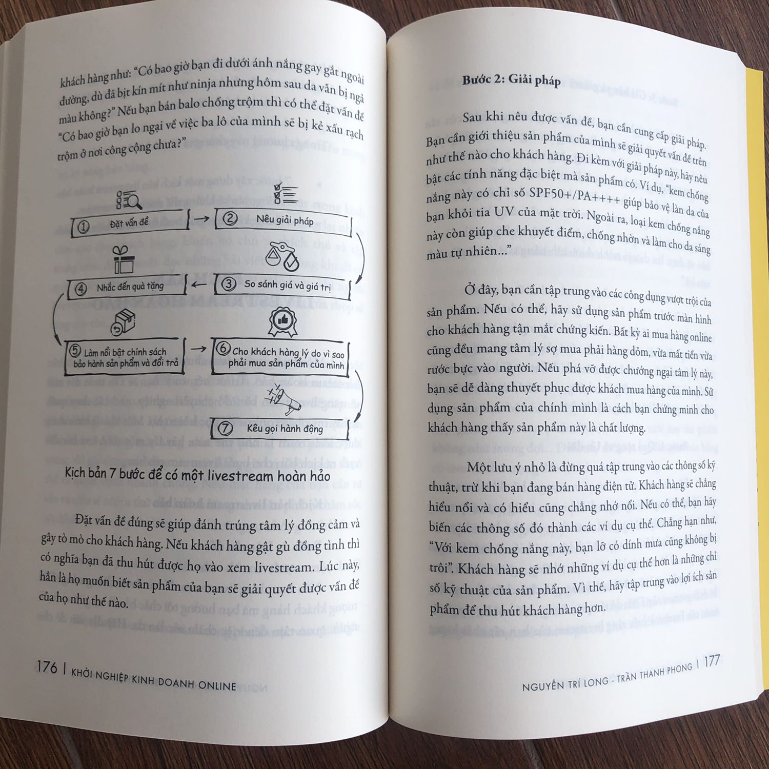 Một quyển sách cực chất về kinh doanh online cho người mới bắt đầu hoặc muốn kinh doanh Online. Bán gì, lấy hàng ở đâu thì có giá tốt, làm sao để quảng cáo, làm sao để livestream bán hàng được nhiều người xem. Làm sao để khách hàng quay lại đặt hàng và trở thành khách hàng lâu dài cũng là một vấn đề khó khăn với những ai kinh doanh lâu năm chứ đừng nói chi đến người mới tập tễnh bắt đầu.

Bí kíp toàn thư cho một người mới để hiểu toàn bộ quy trình và biết cách làm cụ thể cho từng công đoạn.

Tác giả cũng là người kinh doanh, là giảng viên nên cũng chia sẻ cực kỳ chi tiết giúp cho người “học trò” như mình đỡ bối rối khi  bắt tay vô làm.

Mình vừa mới bắt đầu kinh doanh online mấy tháng nay, chật vật loay hoay suốt, nay vớ được bí kíp thì mừng ơi là mừng.

Sách đẹp, chữ to rõ và có nhiều hình minh hoạ sinh động. Một chiếc bìa quá cute cho chủ đề quá hot.
Ps: hai đứa em mình đã mua ngay 2 cuốn sau khi mình đọc hết các mục lục :D