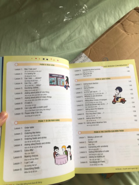 📖 MCbooks
• Chất lượng giấy tốt
• In rõ nét
• Nội dung dễ hiểu
• Phù hợp cho người muốn học giao tiếp tiếng Anh dễ dàng
• Hỗ trợ dịch vụ khách hàng nhanh
Mình có tham khảo qua nd sách trước rồi mới quyết định mua

🛍 Tiki
• Giao hàng nhanh
• Dịch vụ bao sách bookcare rất kỹ và đẹp
• Đóng gói kỹ càng, bằng hộp giấy
Xin cảm ơn ạ!