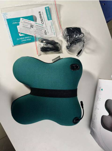 Máy chạy êm lực mát xa mạnh, thiết kế này, khi dùng dễ để lên ghế với nằm lên cũng dễ hơn. Ai bị đau lưng với đau vai gáy thì mua em nhà là thích hợp. Nhiệt hồng ngoại ấm ấm nhẹ kết hợp với mát xa hơi bị êm. Đã thế đóng gói rất cẩn thận, và shop có cam kết bảo hành. Uy tín lắm!