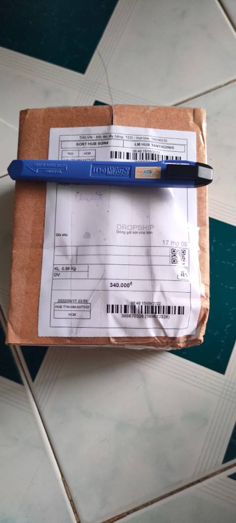 Được tặng bình thủy tinh