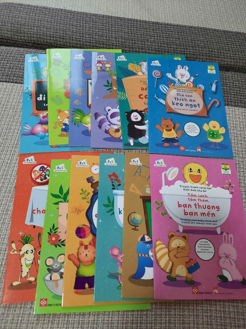 Sách mới đẹp nhưng nhỏ và mỏng hơn mình nghĩ. mỗi quyển sách khoảng 7-8 tờ giấy thôi. Để  đọc và rèn thói quen tốt cho bé thì cũng khá hay. Tiki giao hàng nhanh, bọc và đóng gói hàng rất cẩn thận.