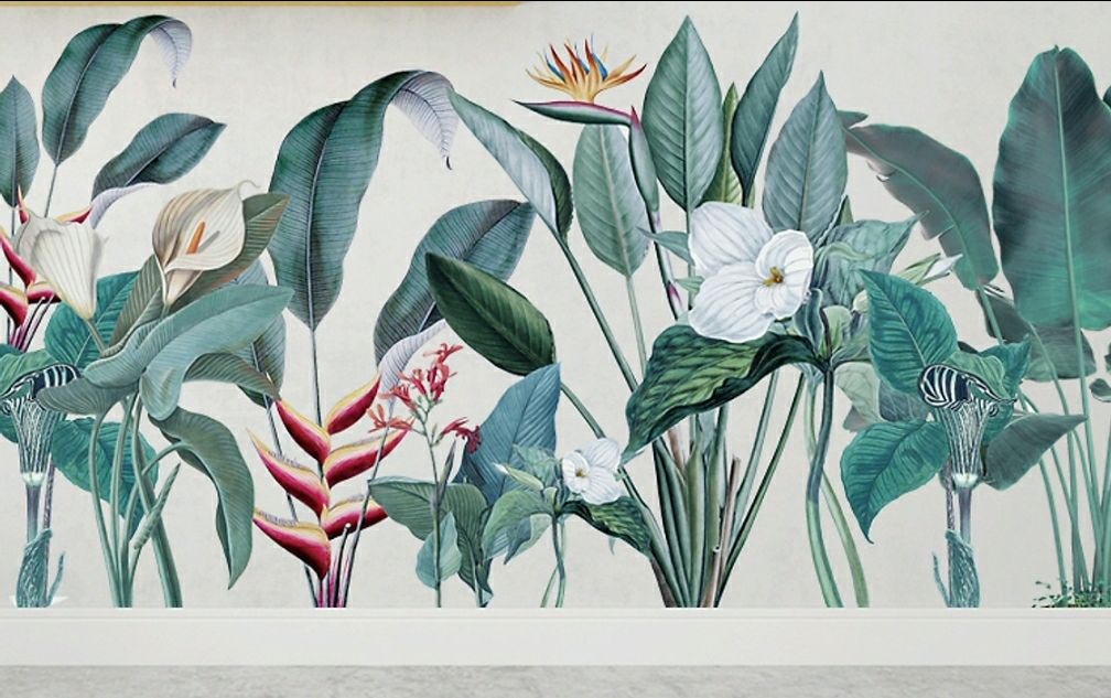 Hình ảnh sống động, phù hợp với mảng tường nhỏ, mảng tường lớn nên mua loại cao hơn.