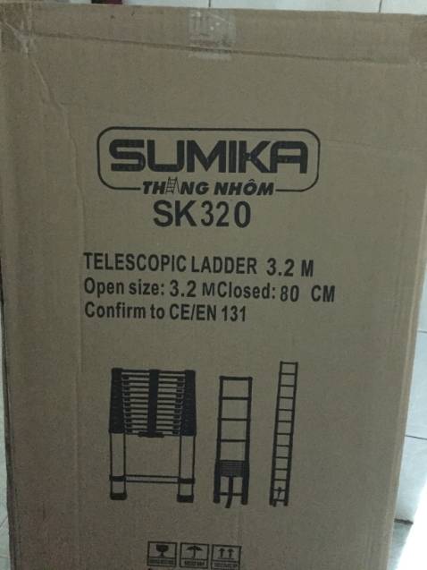Thang nhôm nhìn khá chắc chắn, khi sử dụng tạo tâm lý an toàn và cũng nhẹ khi vận chuyển, cũng như chiếm ít không gian cất chứa. Cảm ơn shop.