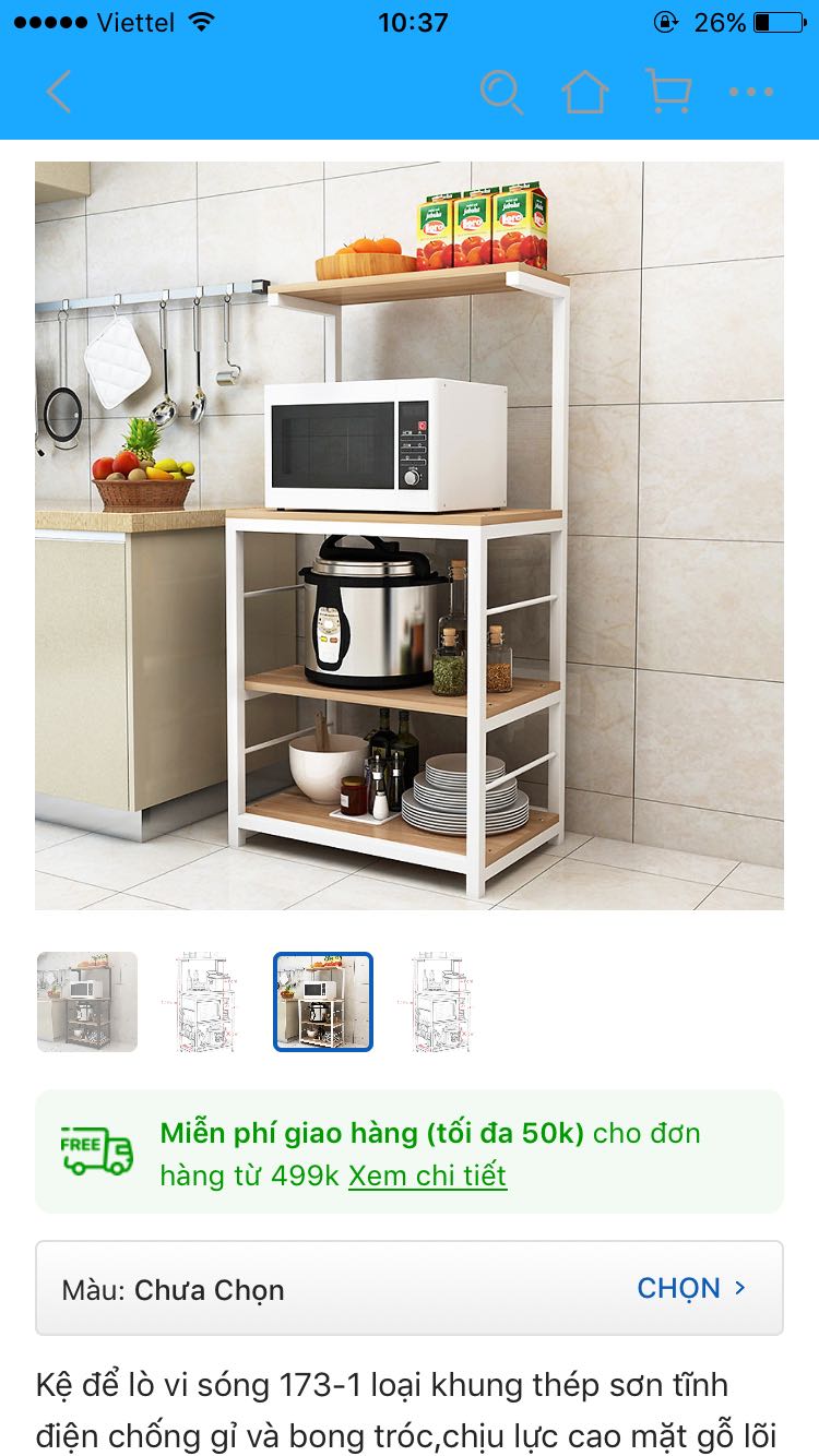 Dear Tiki. Vì tôi tin tưởng tiki là một trang bán hàng online uy tín. Nên mới chọn mua nhiều sản phẩm của trang. Nhưng lại giao cho tôi một cái kệ lò vi sóng ko giống chất lượng mẫu mã như trên hình quảng cáo.      Tôi yêu cầu mang sản phẩm đúng chất lượng , mẫu mã như đã quảng cáo đến đổi lại cho tôi và Tôi sẽ trả lại cái ko đúng mẫu đã đưa lên quảng cáo, kém chất lượng