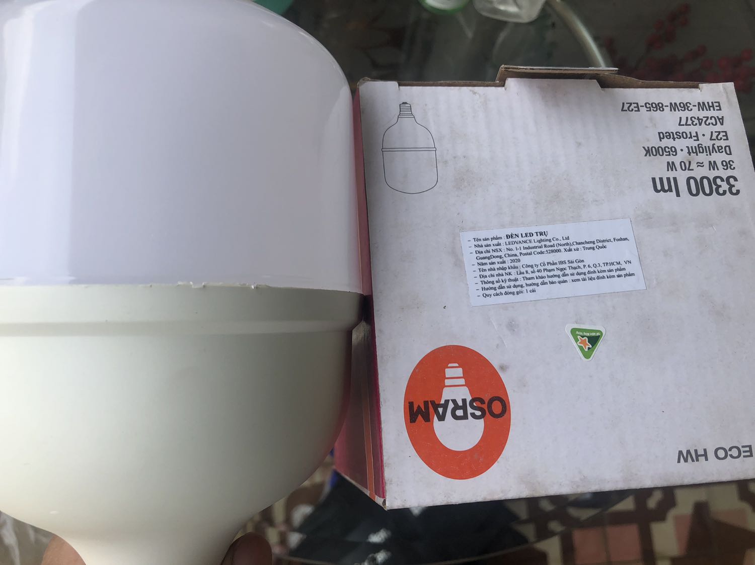 Hàng chất lượng tốt, rất sáng so với các bóng đèn thường.