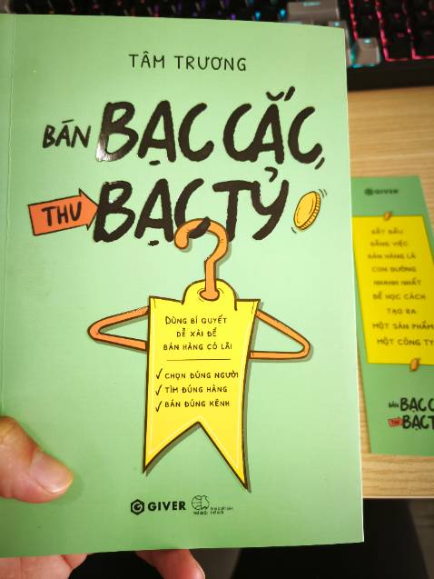 Cuối cùng cũng nhận dc sách, sách GIVER lúc nào đọc cũng cuốn, đơn giản và dễ hiểu. Nhiều hình ảnh minh hoạ, cảm giác đọc như đang ngồi trên bàn nhậu cùng tác giả