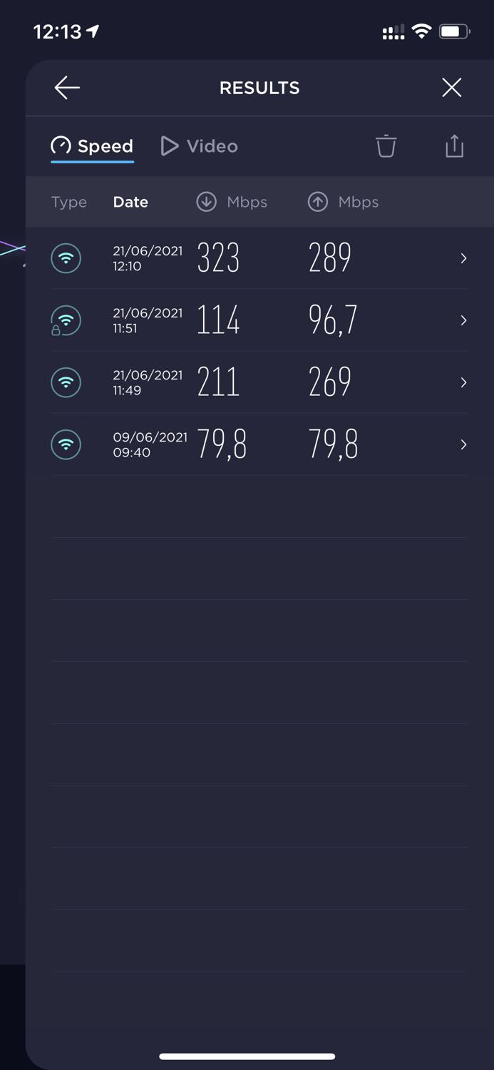 Kết nối chập chờn. Tốc độ không như quảng cáo. Trong khi tốc độ mạng mình *** bằng điện thoại thì toàn trên 100Mbps. Ngược lại thiết bị cho tốc độ chập chờn. Thường xuyên bị mất kết nối. Kết nối chập chờn. Tốc độ không như quảng cáo. Trong khi tốc độ mạng mình *** bằng điện thoại thì toàn trên 100Mbps. Ngược lại thiết bị cho tốc độ chập chờn. Thường xuyên bị mất kết nối.