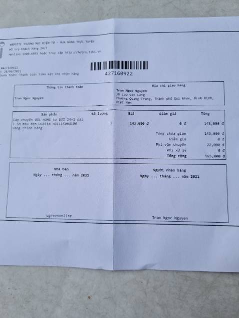 Giao hàng ko đúng mã. Hd11150hd106 ma giao 11150 day này chỉ khoản 100k