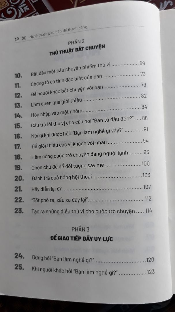 Nếu như Đắc Nhân Tâm khuyên bạn phải cần có những gì thì quyển sách này sẽ chỉ cho bạn một cách tường tận và rất chi tiết về những gì cần phải có và làm thế nào để có đc khả năng giao tiếp tốt. Khuyến khích các bạn nên mua để đọc. ?