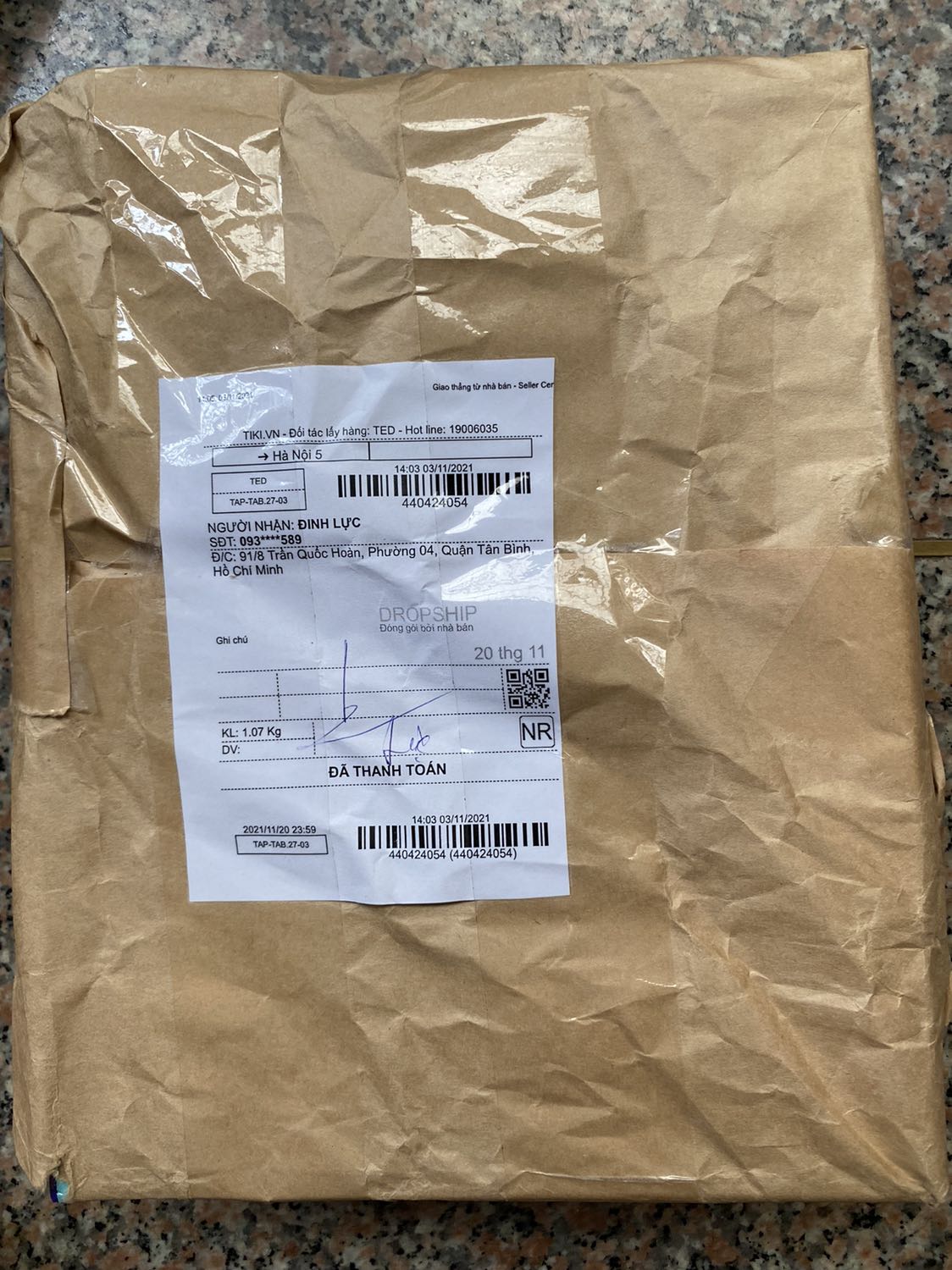 Tôi có mua 1 đơn hàng trên app Tiki, đơn hàng có 2 sản phẩm: Tp link và chuộc không dây, của nhà cung cấp là Máy tính Lanh Dung, ngày hôm nay tôi đã nhận 1 kiện và chỉ có 1 sp Tp Link. Nhưng app báo là đã giao hàng cả 2 sản phẩm. Tôi đã liên hệ tổng đài Tiki nhưng ko được giải quyết thoả mãn. Mong Tiki và nhà cung cấp sản phẩm này xem lại việc này. Xin cảm ơn
Đơn hàng số:
440424054