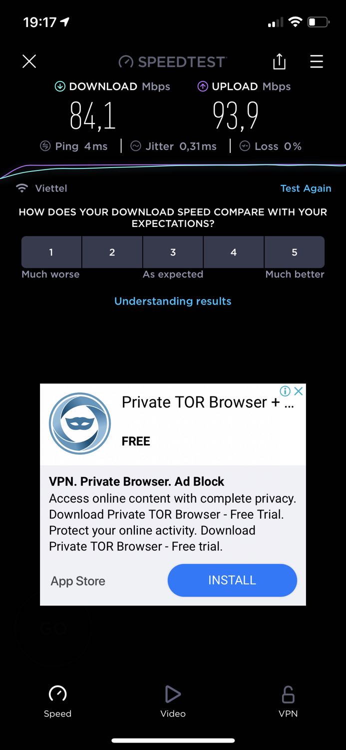 Sản phẩm chính hãng nguyên seal, router rất nhỏ gọn, lắp đặt cà kết nối cực kì đơn giản, đã *** thử 2 băng tầng thì cho kết quả rất chênh lệch, kết nối 2.4G đạt khoảng 10Mbps còn kết nối 5G đạt max băng thông khoảng 90Mbps. Kết nối có vẻ ổn định hơn router của nhà mạng.
Nhìn chung là hài lòng với sản phẩm, Tiki giao đúng hẹn, đóng gói cẩn thận. Sản phẩm chính hãng nguyên seal, router rất nhỏ gọn, lắp đặt cà kết nối cực kì đơn giản, đã *** thử 2 băng tầng thì cho kết quả rất chênh lệch, kết nối 2.4G đạt khoảng 10Mbps còn kết nối 5G đạt max băng thông khoảng 90Mbps. Kết nối có vẻ ổn định hơn router của nhà mạng.
Nhìn chung là hài lòng với sản phẩm, Tiki giao đúng hẹn, đóng gói cẩn thận.