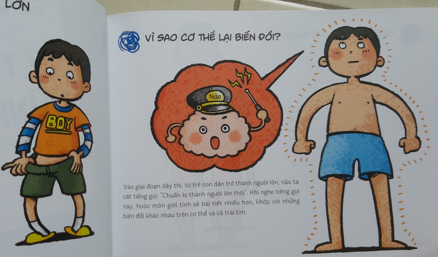 Các bé trai nên đọc quyển sách này sẽ được giải đáp các thắc mắc tâm sinh lý của cơ thể để tự bảo vệ bản thân và những người xung quanh. Những hướng dẫn trong sách đọc dễ hiểu, viết theo ngôn ngữ gần gũi, hài hước.