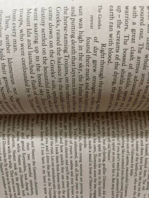 The Iliad là sử thi Hy Lạp, chủ yếu kể về năm cuối của cuộc chiến thành Troy. Nội dung được chia thành 24 khúc, lột tả được thời kỳ đen tối nhất của lịch sử Hy Lạp cũng như các mối quan hệ của nhân vật. Chất giấy của sách khá mỏng. Giấy bìa là loại dễ trầy xước, cần lưu ý trước khi mua.