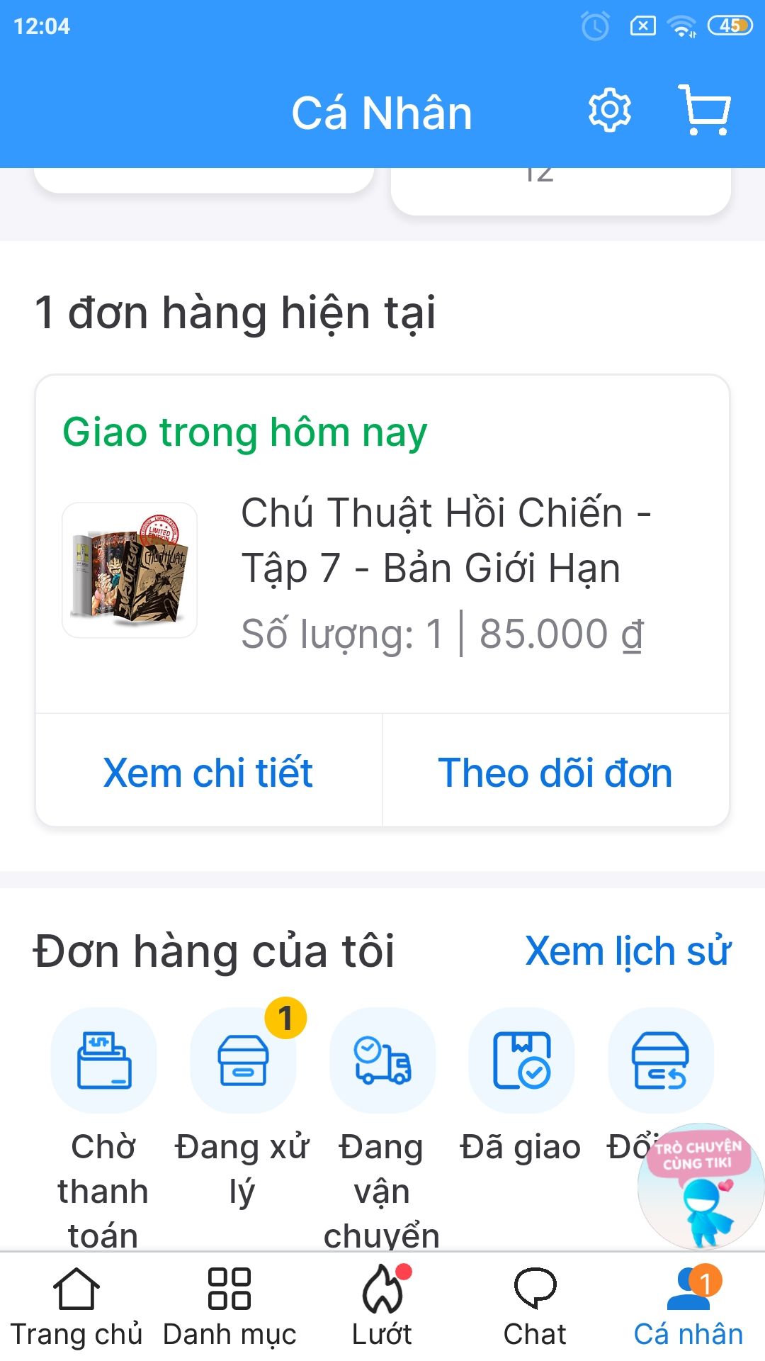 đẹp quá trời quá đất bìa bánh mì nhìn siêu cool 😎 may mà lần này mua đc ko thôi ngồi khóc ẻ 😢 tiki vẫn giao hàng nhanh nhưng đóng gói vẫn ko có bọc chóng sốc hên mà ẻm vẫn an toàn😣