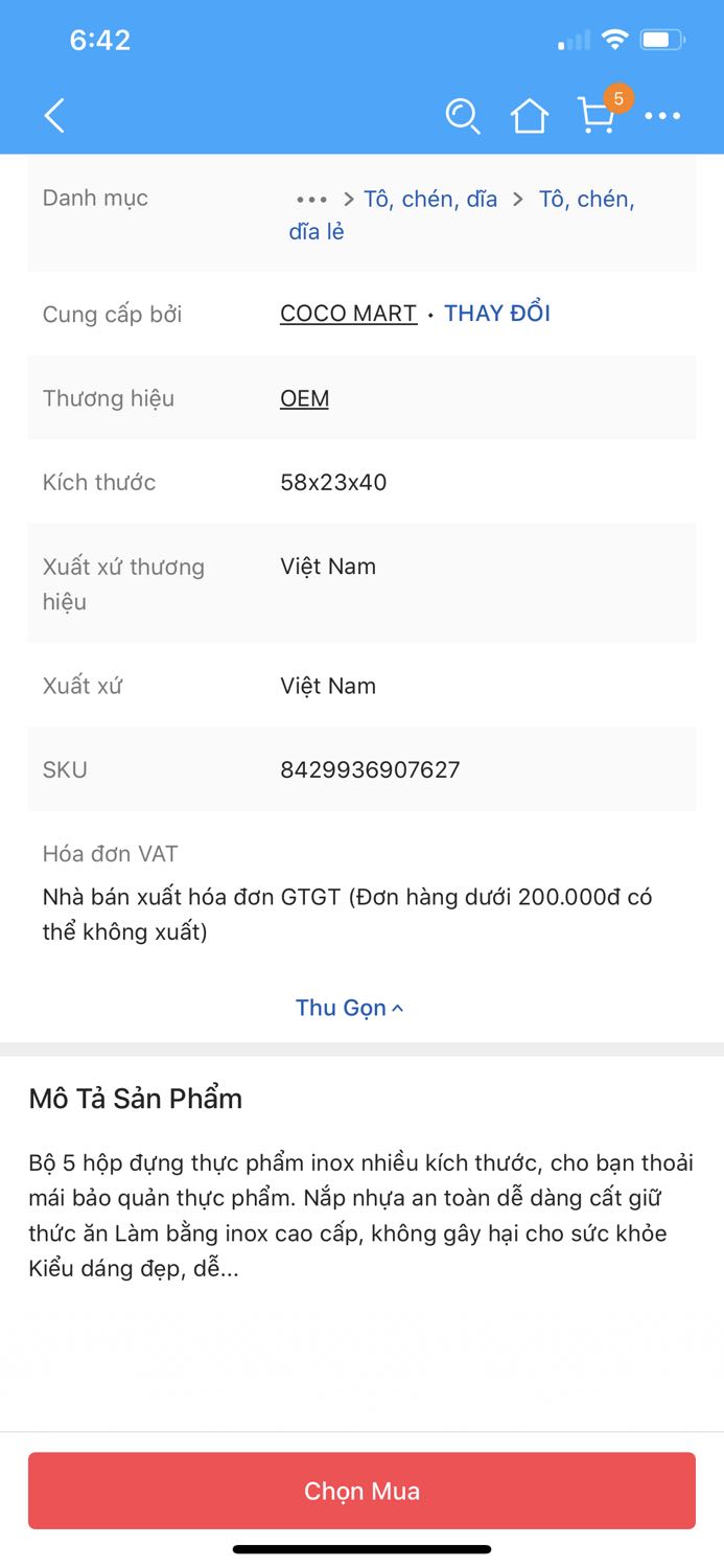 Trong phần mô tả rõ ràng nói là hàng xuất xứ Việt Nam, vậy mà khi nhận đc hàng thì lại là made in china. Như vậy có đc xem là *** dối khách hàng ko? tôi rất thất vọng vì sự ko rõ ràng này của Tiki, và tôi muốn trả lại sản phẩm này