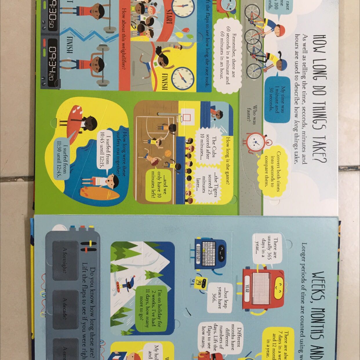 Sách dày dặn, rất nhiều miếng lật mở