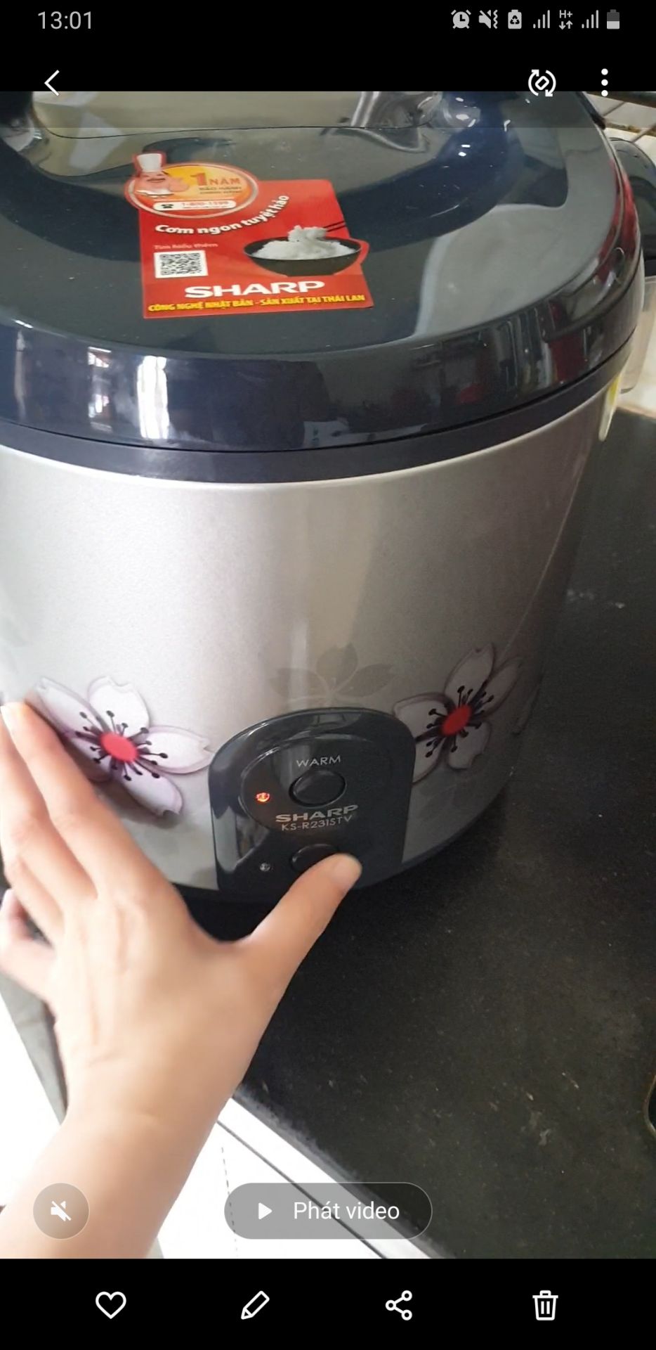 nồi hư nút cook. 1 đ