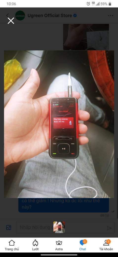 Hàng bị lỗi. mình phản ánh lên thì dc giải thích là chất lượng âm thanh có thể giảm ? Vãi cả giải thích ạ . hàng bị lỗi nên mình report như thế chứ mình có report chất lượng âm thanh này kia đâu mà nói thế .làm ăn như ***