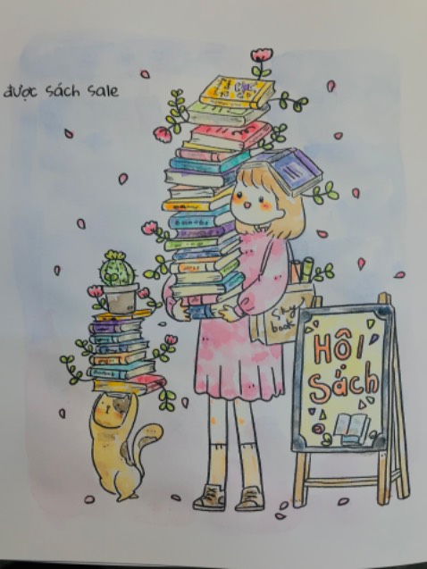 Sách đẹp không tì vết, tô màu chill thật luôn, có thể tô màu nước nhưng cần đệm giấy mặt sau và sẽ có chút hằn màu