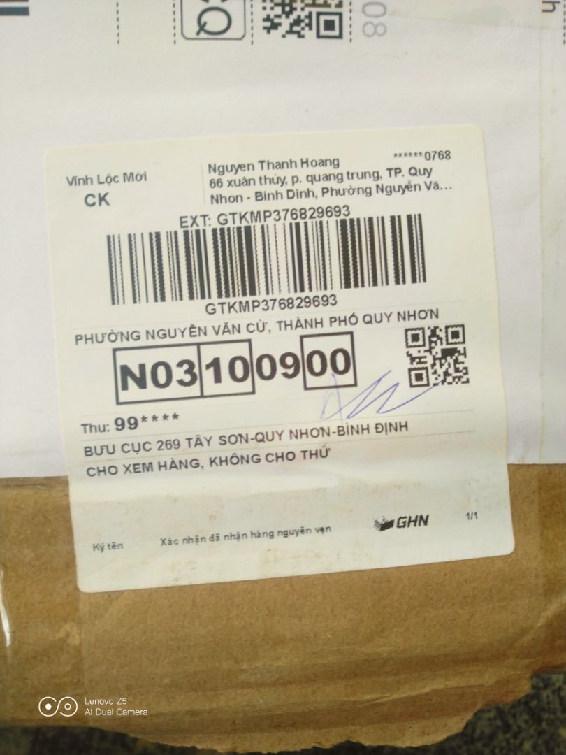 giao nhầm hộp mực 05/80 thành máy làm giá, đơn hàng đặt 1 tháng mới nhân được, còn giao nhầm, 2 sao vì tình hình dịch