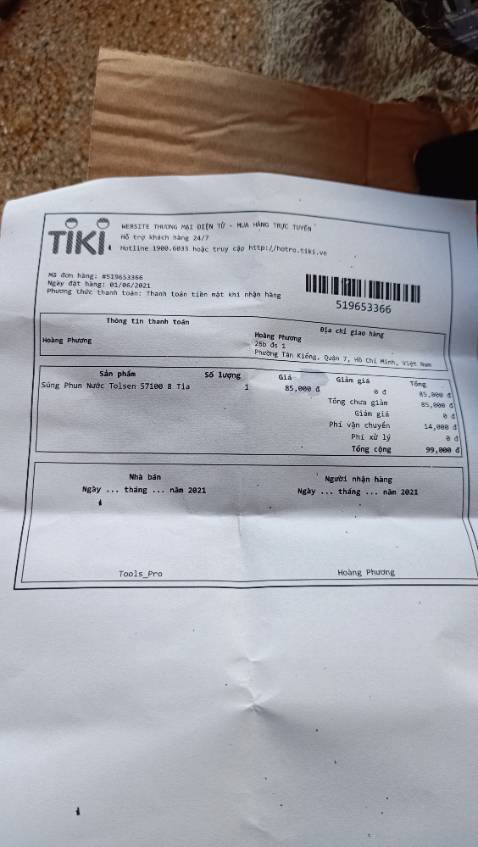 Giao không đúng sản phẩm đặt mua