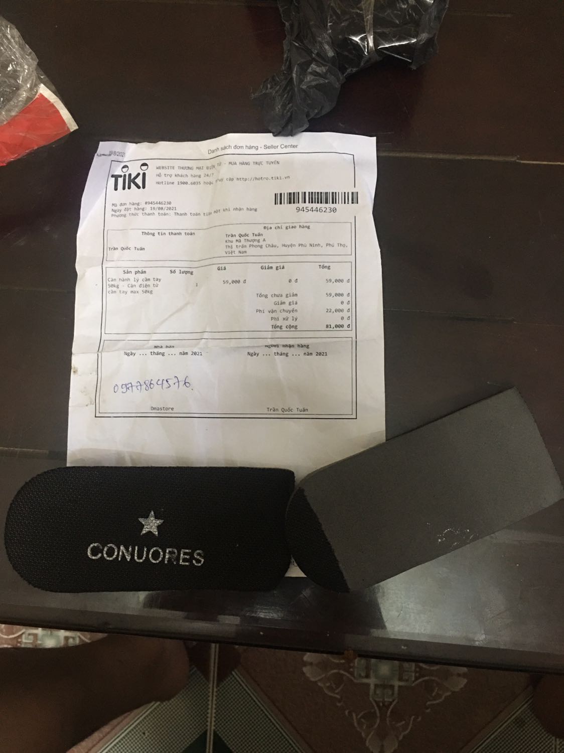 Đặt cái cân điẹn tử cầm tay mà TiKi giao cái gì vậy trời?