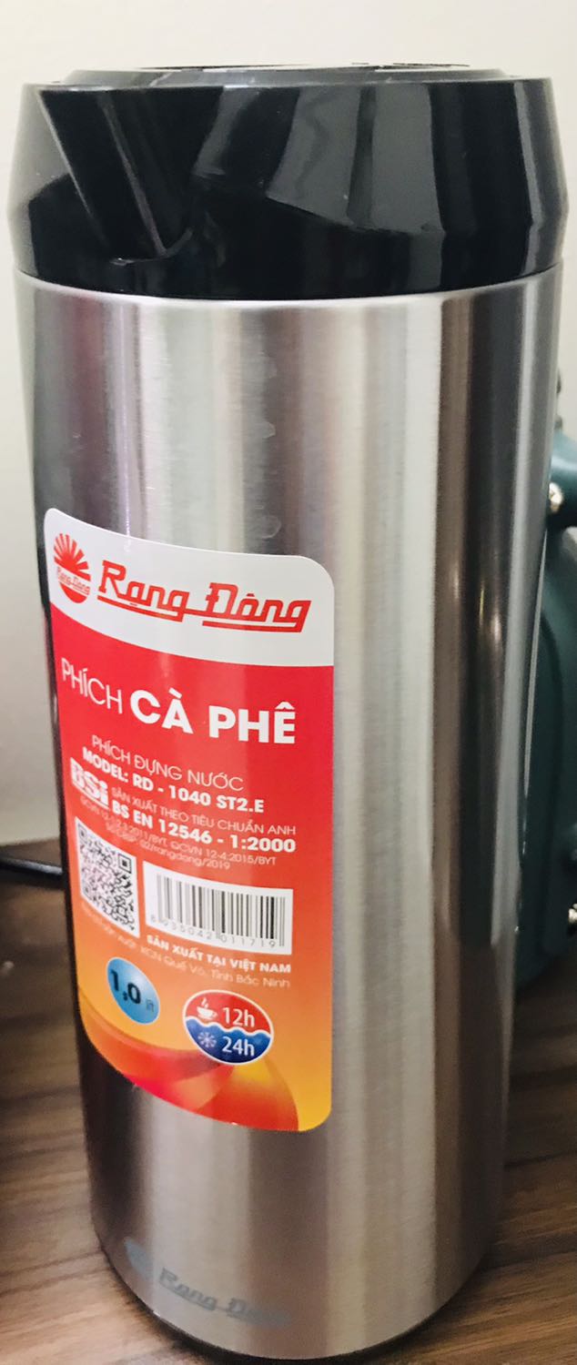 Hàng chính hãng. Chất lượng. Giữ nhiệt tốt. Bình dáng đẹp. Nên mua để có thể pha nước ấm uống mỗi ngày.