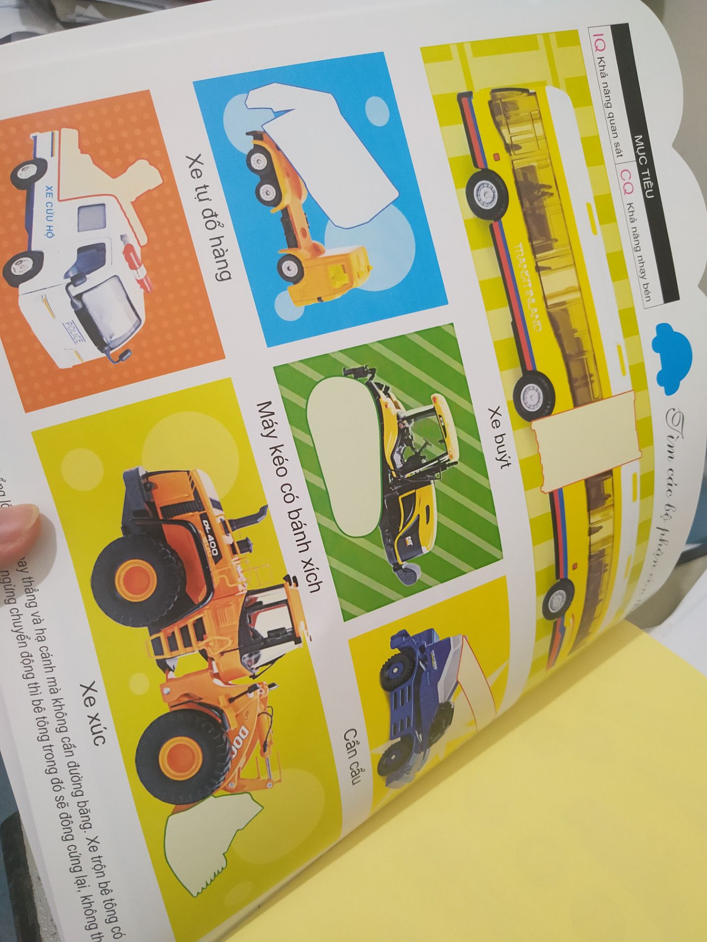 Sản phẩm rất đáng mua. Giúp bé tìm hiểu các phương tiện giao thông. Qua đó phụ huynh có thể giáo dục con tham gia giao thông an toàn. Bé nhà mình hơn 2 tuổi rất thích ô tô nên m đã chọn mua bộ này.