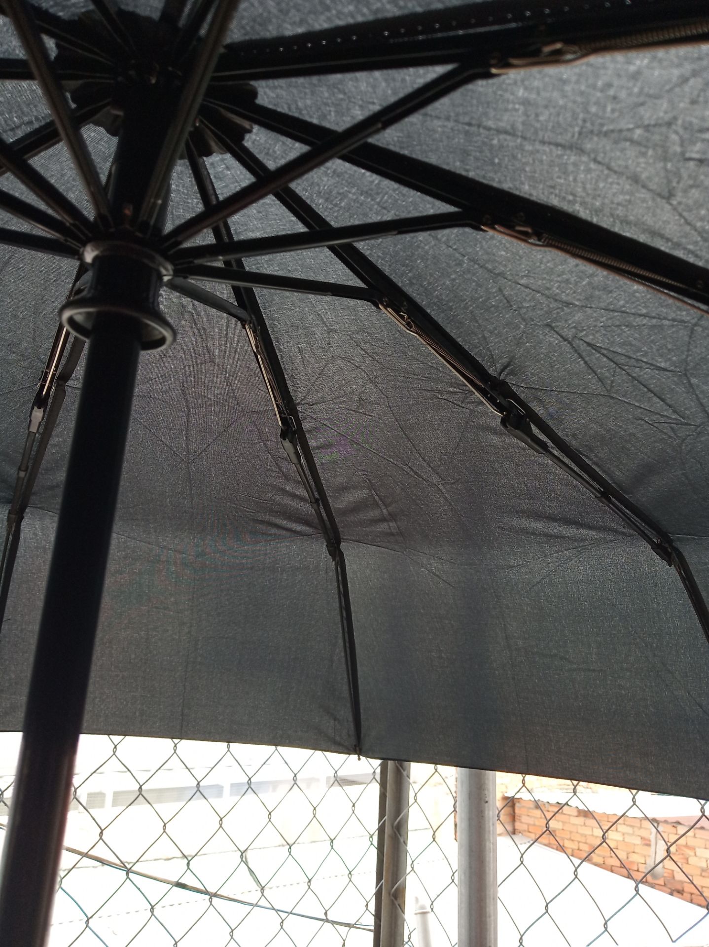 Bao nhỏ, rất khó để đưa dù vô bao
Dù cực mỏng, có một lớp à, cái này mà chống đc tia uv cũng tài
Nút bấm khá tiện dụng