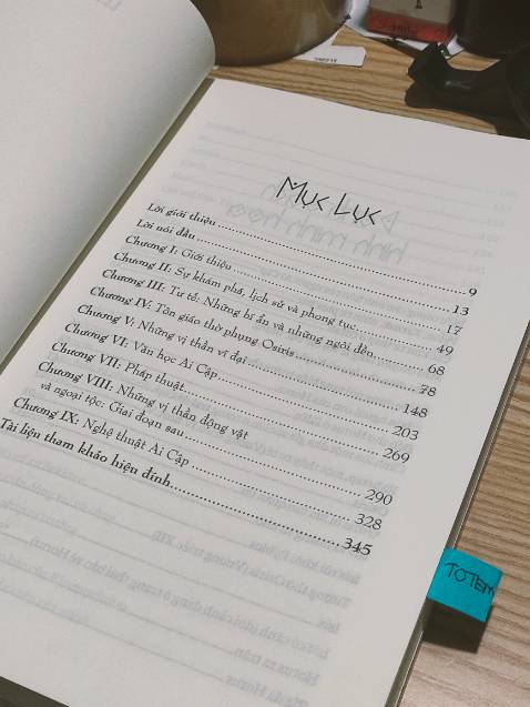 Điều đầu tiên thu hút mình là bìa sách tiếp đến là nội dung. Mặc dù tựa sách là "Thần thoại Ai Cập" nhưng mở đầu tác giả không đề cập ngay mà đi từng phần của quá trình hình thành nên thần thoại bao gồm cả tư tưởng tôn giáo, lối sống, sinh hoạt, văn hoá đã hình thành và ảnh hưởng đến thần thoại như thế nào. Nội dung bên trong hàm chứa rất nhiều nội dung có giá trị khác nữa không chỉ riêng các câu chuyện về những vị thần Ai Cập được thờ phụng thôi không. Mình cảm thấy sách bổ ích, có giá trị tham khảo nữa.