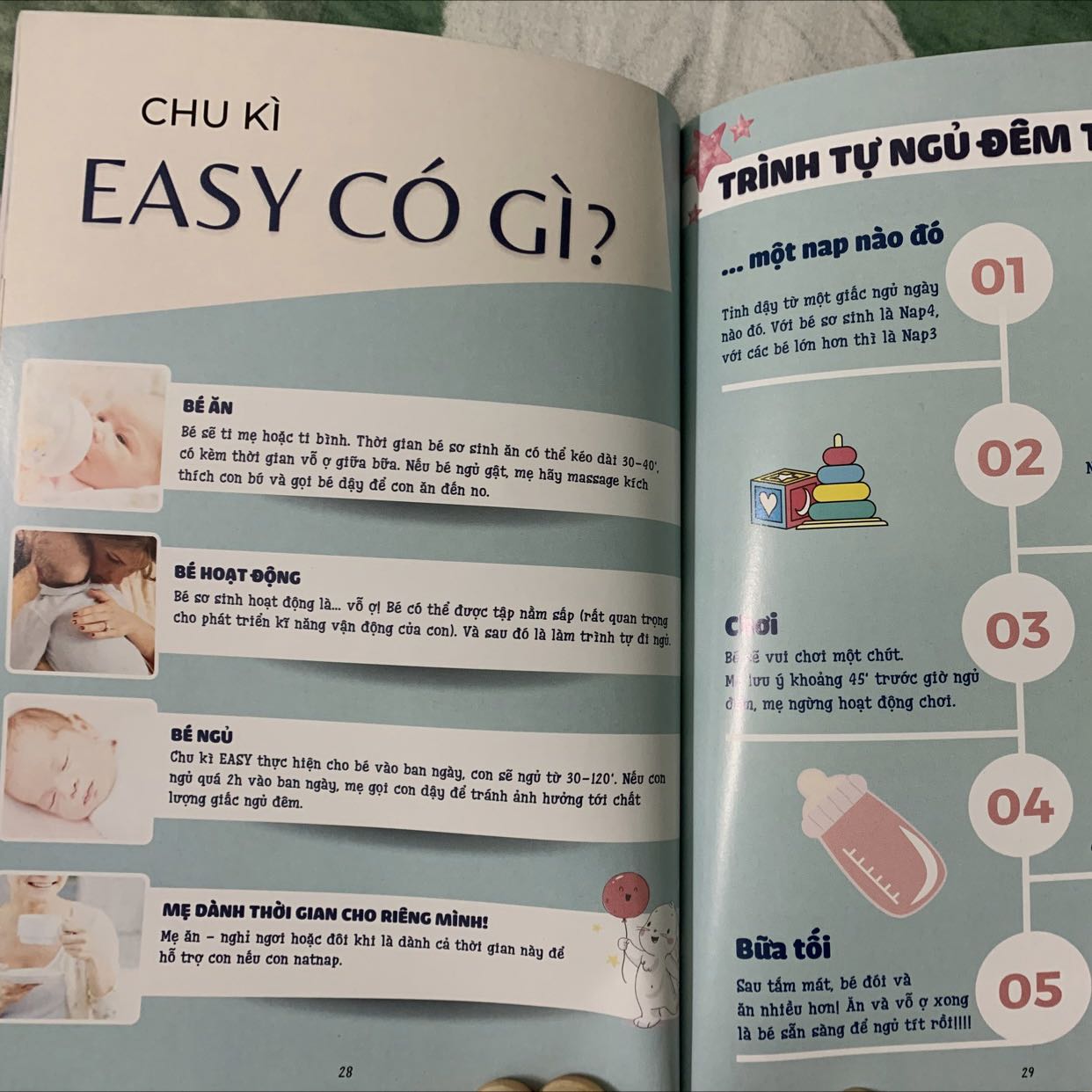 Cuốn sách cung cấp những thông tin hữu ích cho các mẹ chuẩn bị có em bé, muốn hiểu và nuôi con theo khoa học. Sách có QR để xem video hướng dẫn. Sách hơi mỏng so với mình nghĩ, nhưng ngắn gọn đọc dễ hiểu là OK.
