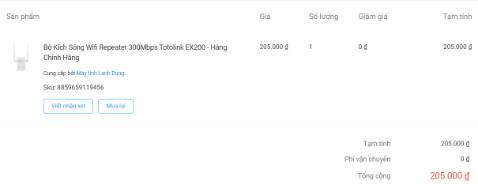 Tiki giao hàng nhanh ngay sau đặt hàng 2 tiếng. Sản phẩm nhận hình thức ok. Cài đạt dùng tạm ổn. Nhưng cho 1 sao vì nhà bán Máy tính Lanh Dung không xuất hóa đơn VAT. Trong khi đặt hàng đã ghi thông tin hóa đơn và giá đã có VAT