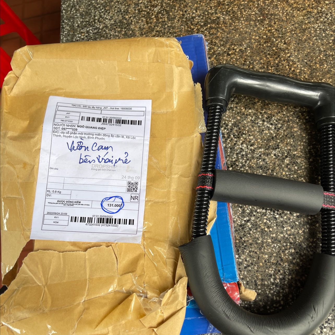 Sao đơn hàng của tôi chỉ có dụng cụ bẻ cổ tay mà ko có kìm bóp tay Sao đơn hàng của tôi chỉ có dụng cụ bẻ cổ tay mà ko có kìm bóp tay