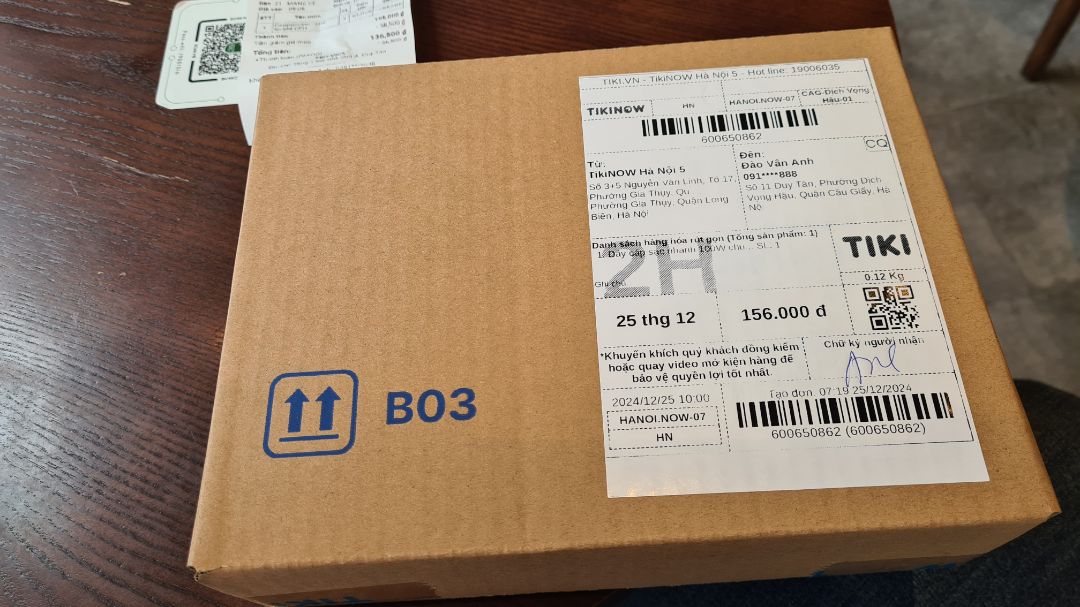 Đóng gói cẩn thận, an toàn. Giao hàng nhanh. Chất lượng dây tốt. Cảm ơn shop