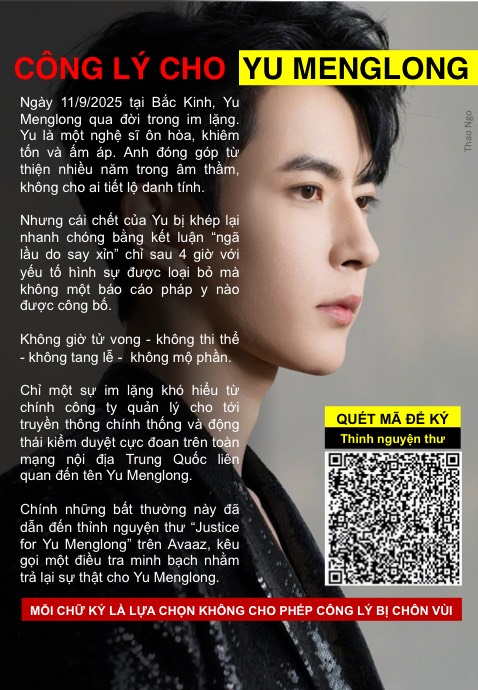 Tôi rất thích Vu Mông Lung. Tôi đã ký petition. Bạn ký chưa? Vấn đề nhân quyền có làm bạn quan tâm không? Nếu có, xin hãy ký đơn thỉnh nguyện. Mã QR trên ảnh. Thank you. Mn nhìn đi ạ. Em ấy rất đẹp và cũng rất hiền. Một người tử tế và dịu dàng như vậy mà!
🔥🔥🔥#JusticeForYuMenglong🔥🔥🔥