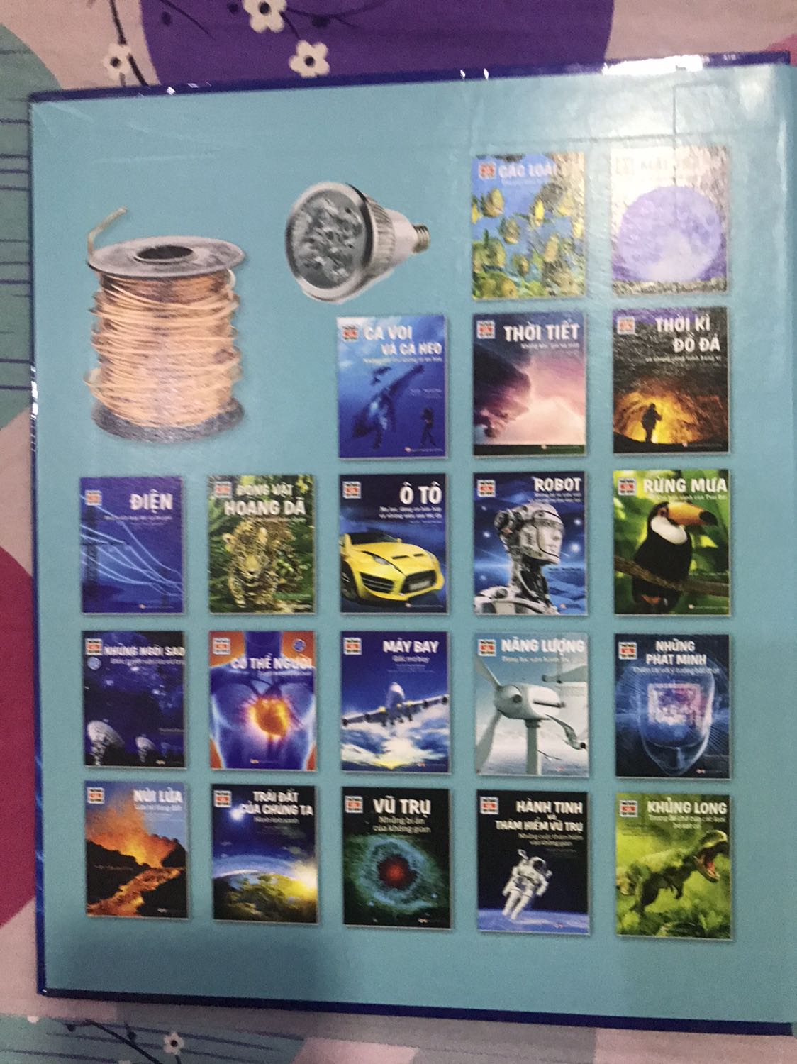 Sách bìa cứng, bên trong là giấy màu bóng, xịn nha. Kiến thức được viết rõ ràng, hình đẹp dễ cho bé đọc hiểu. Giao đủ & siêu nhanh. Mới đặt hôm nay là ngày mai giao tới liền. Fahasa quá đỉnh!