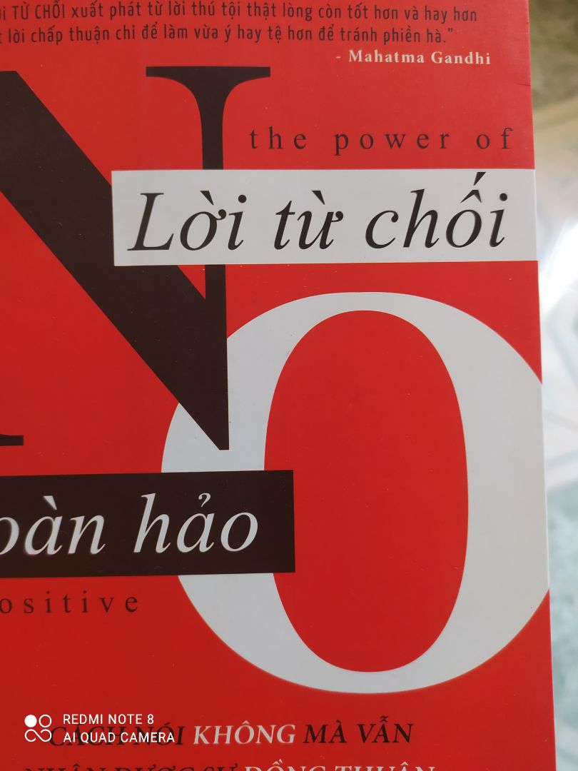 lại phải khen tiki. thật sự trải nghiệm gần một năm thấy quá là OK. giao hàng nhanh luôn trước hẹn. sách thì rất hay cho những ai muốn học cách từ chối